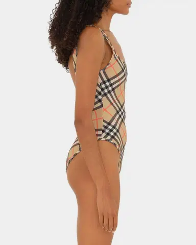 Burberry Sabina Check V-Back One-Piece Swimsuit | Thumbnail 5 Burberry Sabina Check V-Back One-Piece Swimsuit | Thumbnail 5