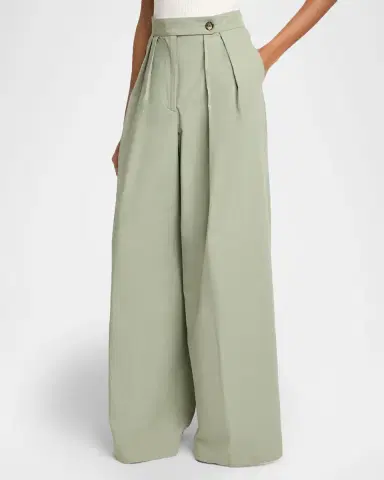 Dries Van Noten Pamplona Pleated Wide-Leg Pants | Thumbnail 3