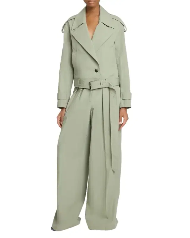 Pamplona Pleated Wide-Leg Pants
