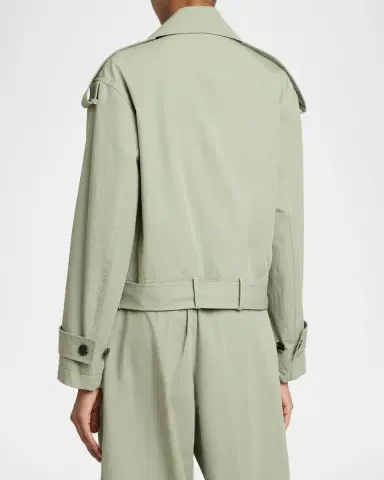 Dries Van Noten Vensar Cotton Moto Jacket | Thumbnail 3