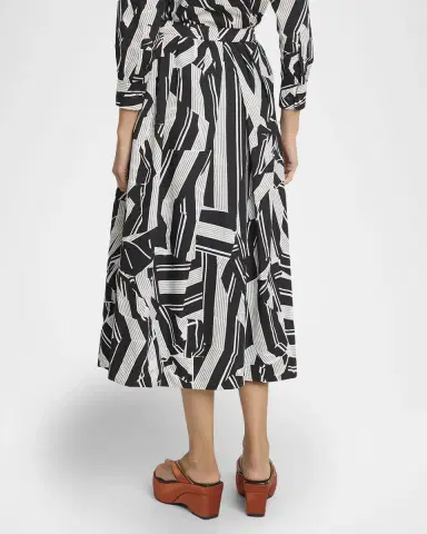 Dries Van Noten Soni Abstract-Print Pleated Cotton Midi Skirt | Thumbnail 2 Dries Van Noten Soni Abstract-Print Pleated Cotton Midi Skirt | Thumbnail 2