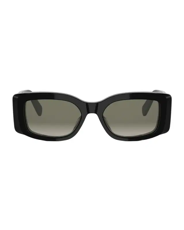 CELINE Maxi Triomphe Acetate Rectangular Sunglasses