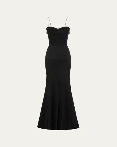 Alex Perry Cupped Draped Satin Gown | Thumbnail 7