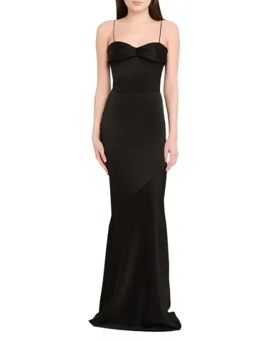 Alex Perry Cupped Draped Satin Gown | Thumbnail 1