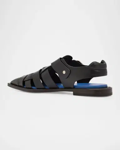 Lanvin Men's Leather Pointed-Toe Gladiator Sandals | Thumbnail 4 Lanvin Men's Leather Pointed-Toe Gladiator Sandals | Thumbnail 4