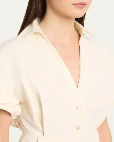 Christopher John Rogers Rolled Short-Sleeve Midi Shirtdress | Thumbnail 9 Christopher John Rogers Rolled Short-Sleeve Midi Shirtdress | Thumbnail 9