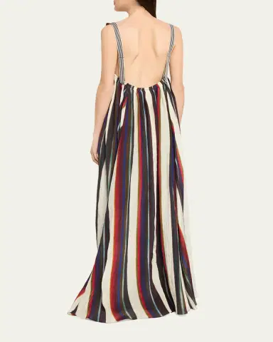 Christopher John Rogers Morris Stripe Sleeveless Maxi Dress | Thumbnail 7 Christopher John Rogers Morris Stripe Sleeveless Maxi Dress | Thumbnail 7