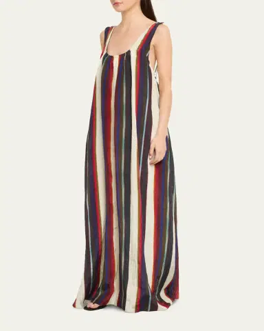 Christopher John Rogers Morris Stripe Sleeveless Maxi Dress | Thumbnail 8 Christopher John Rogers Morris Stripe Sleeveless Maxi Dress | Thumbnail 8