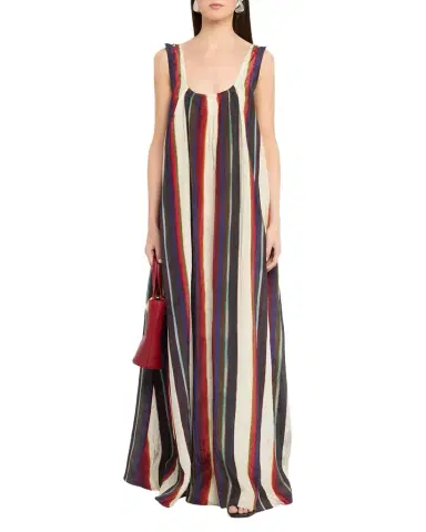 Christopher John Rogers Morris Stripe Sleeveless Maxi Dress | Thumbnail 1 Christopher John Rogers Morris Stripe Sleeveless Maxi Dress | Thumbnail 1