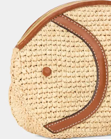 Staud Pesce Raffia Fish Clutch Bag | Thumbnail 4