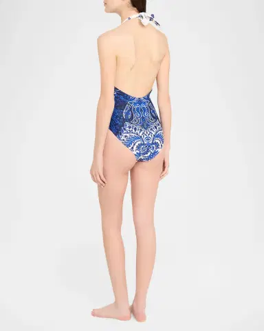 Kobi Halperin Elise Halter One-Piece Swimsuit | Thumbnail 2 Kobi Halperin Elise Halter One-Piece Swimsuit | Thumbnail 2