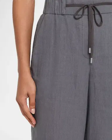 Peserico Straight-Leg Linen Drawstring Pants | Thumbnail 5 Peserico Straight-Leg Linen Drawstring Pants | Thumbnail 5