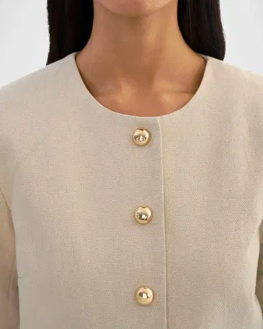 LaMarque Francina Tailored Cotton-Linen Jacket | Thumbnail 4