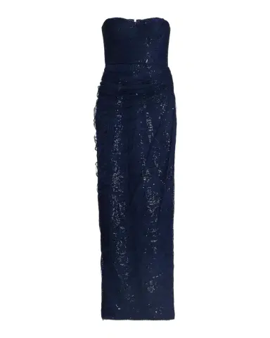 Theia Mal Beaded Lace Strapless Gown | Thumbnail 1