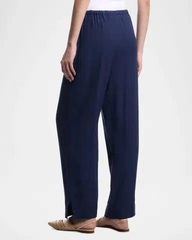 Emporio Armani Straight-Leg Micro Leopard Jacquard Trousers | Thumbnail 3