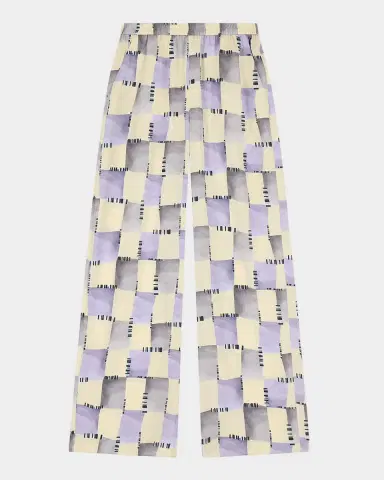 Emporio Armani Shiny Wide-Leg Trousers | Thumbnail 3