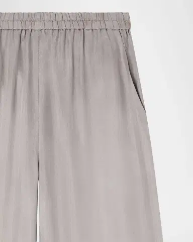 Emporio Armani Shiny Wide-Leg Trousers | Thumbnail 4