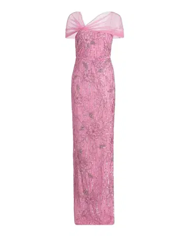 THEIA Clover Shawl Draped Gown | Thumbnail 1 THEIA Clover Shawl Draped Gown | Thumbnail 1