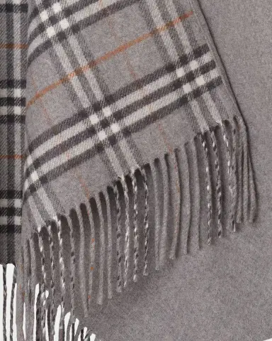 Burberry Reversible Check Wool Cape | Thumbnail 5 Burberry Reversible Check Wool Cape | Thumbnail 5