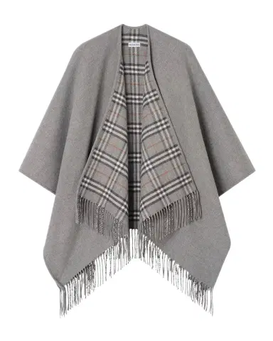 Burberry Reversible Check Wool Cape | Thumbnail 1 Burberry Reversible Check Wool Cape | Thumbnail 1