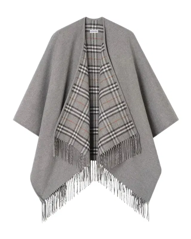 Burberry Reversible Check Wool Cape