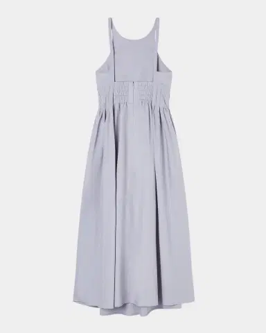 Emporio Armani Pleated Cotton Poplin Midi Dress | Thumbnail 3 Emporio Armani Pleated Cotton Poplin Midi Dress | Thumbnail 3