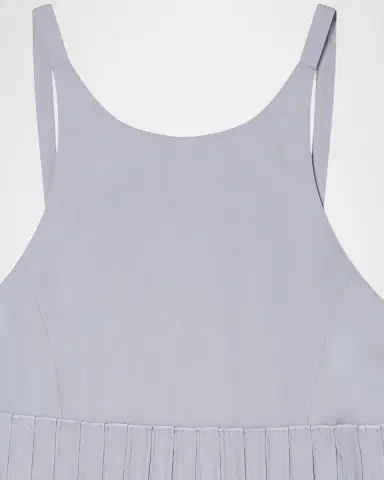 Emporio Armani Pleated Cotton Poplin Midi Dress | Thumbnail 4 Emporio Armani Pleated Cotton Poplin Midi Dress | Thumbnail 4