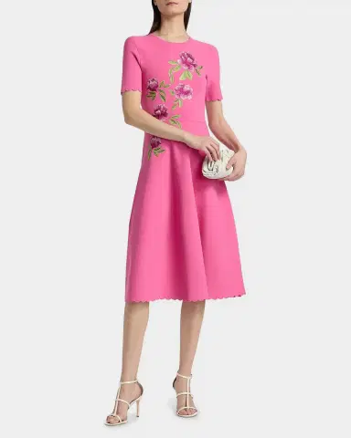 THEIA Petunia Knit Midi Dress | Thumbnail 4 THEIA Petunia Knit Midi Dress | Thumbnail 4