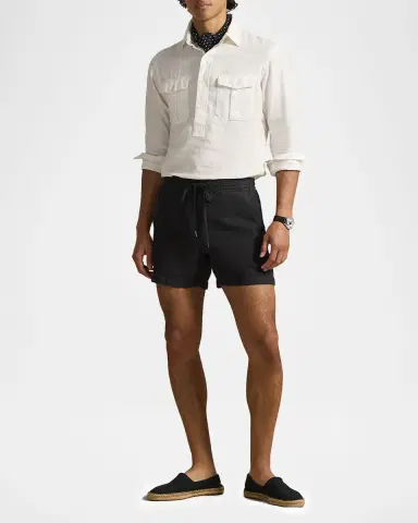 Ralph Lauren Purple Label 6-Inch Polo Prepster Linen Short | Thumbnail 2 Ralph Lauren Purple Label 6-Inch Polo Prepster Linen Short | Thumbnail 2