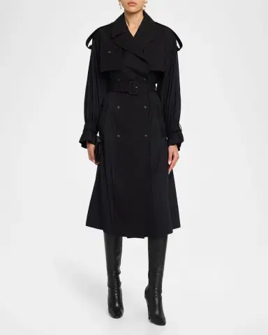 Mackage Zonomi Double-Breasted Twill Trench Coat | Thumbnail 2 Mackage Zonomi Double-Breasted Twill Trench Coat | Thumbnail 2