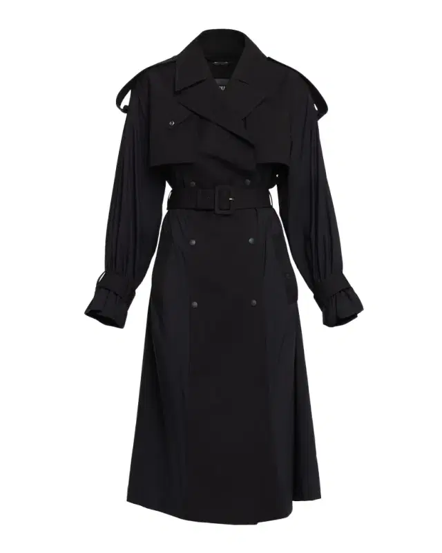 Zonomi Double-Breasted Twill Trench Coat