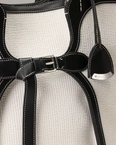 Ralph Lauren Collection Ralph Large Leather-Trim Woven Tote Bag | Thumbnail 6 Ralph Lauren Collection Ralph Large Leather-Trim Woven Tote Bag | Thumbnail 6