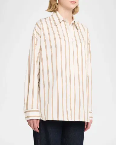 TWP Something Borrowed Striped Shirt | Thumbnail 4 TWP Something Borrowed Striped Shirt | Thumbnail 4