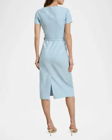 Favorite Daughter The Mademoiselle Belted Midi Dress | Thumbnail 3 Favorite Daughter The Mademoiselle Belted Midi Dress | Thumbnail 3