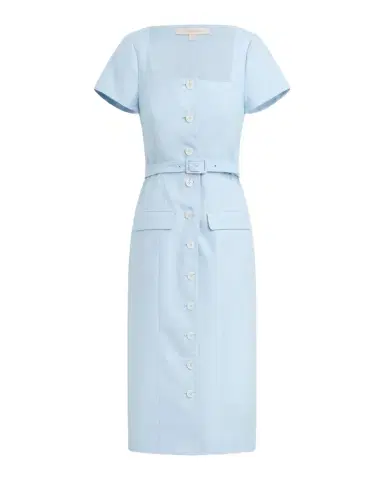 Favorite Daughter The Mademoiselle Belted Midi Dress | Thumbnail 1 Favorite Daughter The Mademoiselle Belted Midi Dress | Thumbnail 1