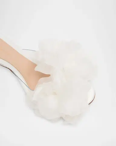 Gianvito Rossi 95MM Appliqué Mule Sandals | Thumbnail 2