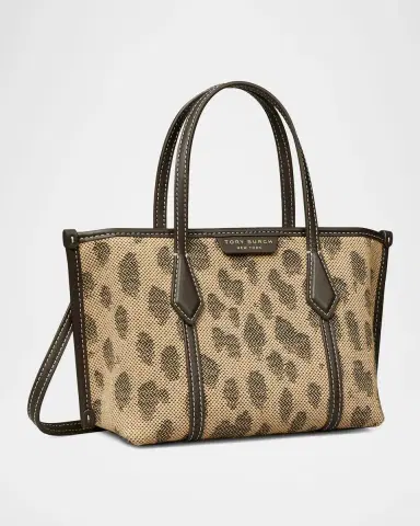 Tory Burch Perry Mini Jacquard Canvas Tote Bag | Thumbnail 5