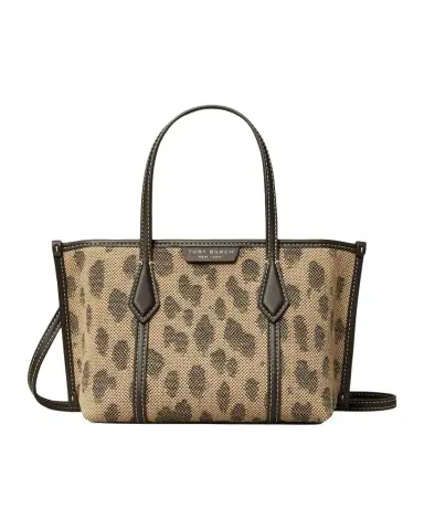 Tory Burch Perry Mini Jacquard Canvas Tote Bag | Thumbnail 1