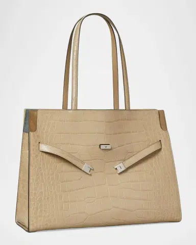 Tory Burch Lee Radziwill Croc-Embossed Leather Tote Bag | Thumbnail 6 Tory Burch Lee Radziwill Croc-Embossed Leather Tote Bag | Thumbnail 6