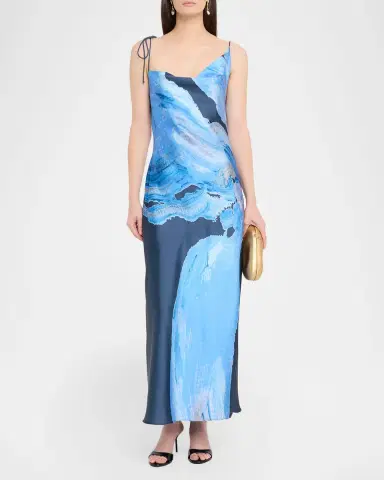 Significant Other Alis Satin Maxi Dress | Thumbnail 4 Significant Other Alis Satin Maxi Dress | Thumbnail 4