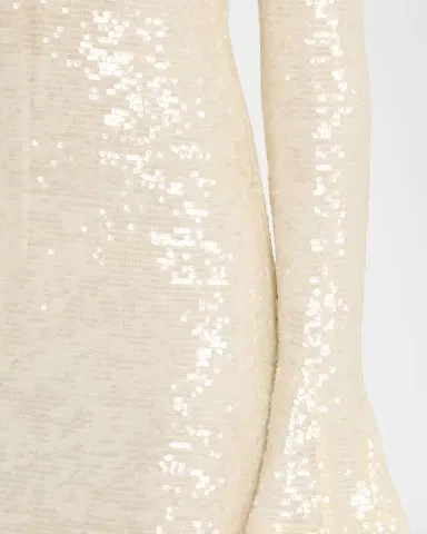Lapointe Sequined Flare-Sleeve Maxi Dress | Thumbnail 5