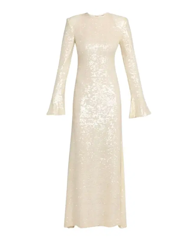 LAPOINTE Sequined Flare-Sleeve Maxi Dress
