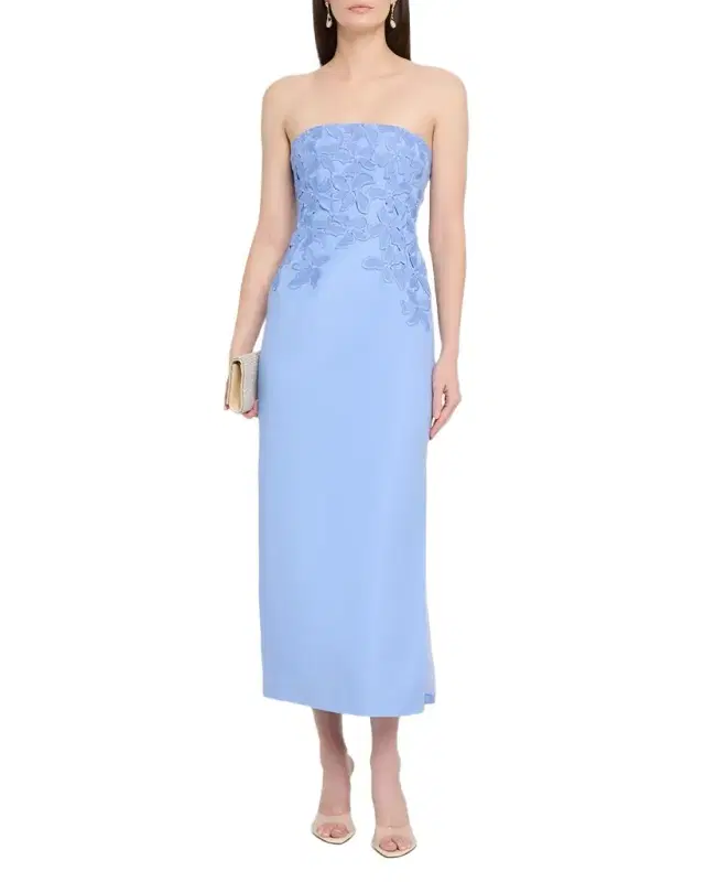Idette Strapless Midi Dress