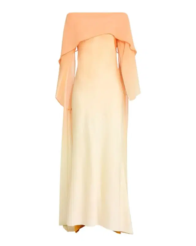 Significant Other Devlyn Long-Sleeve Satin Gown