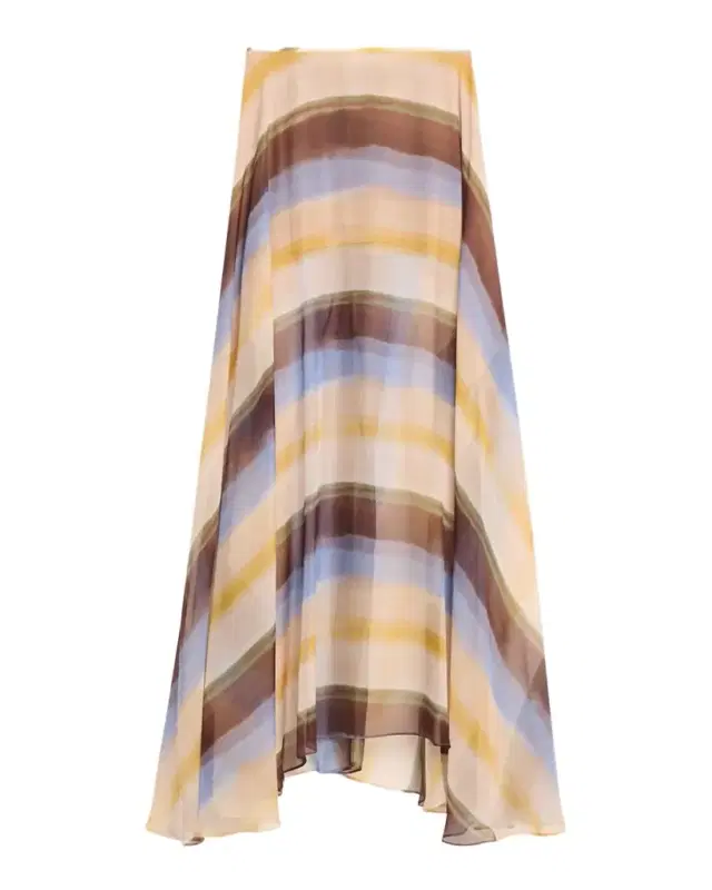 Keira Watercolor Stripe Maxi Skirt