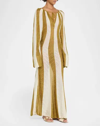 Zimmermann Mahon Splice Crochet Maxi Dress Coverup | Thumbnail 4 Zimmermann Mahon Splice Crochet Maxi Dress Coverup | Thumbnail 4