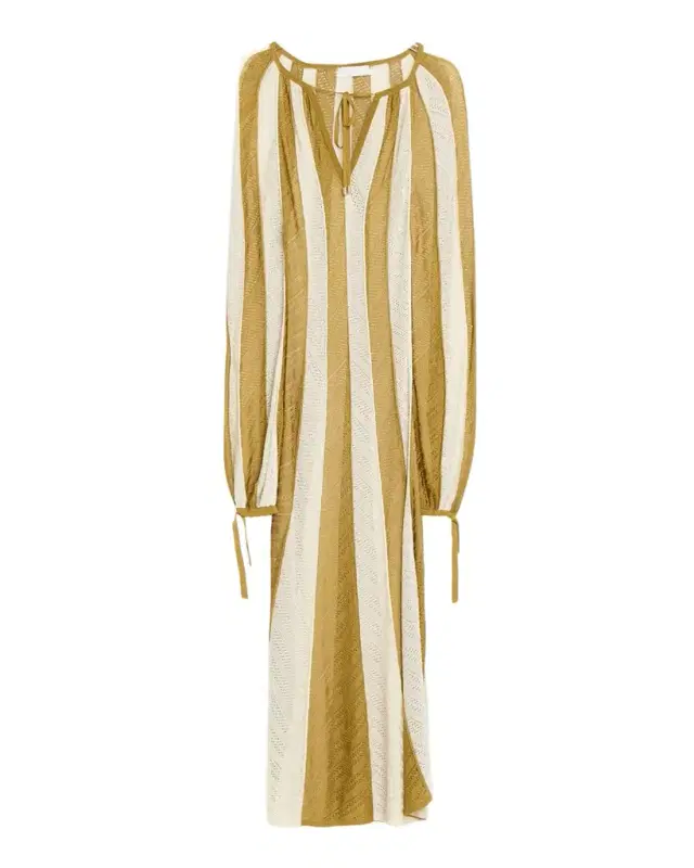 Zimmermann Mahon Splice Crochet Maxi Dress Coverup