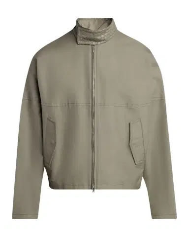 Bottega Veneta Men's Intrecciato-Collar Cotton Field Jacket | Thumbnail 1 Bottega Veneta Men's Intrecciato-Collar Cotton Field Jacket | Thumbnail 1