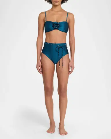 Zimmermann Indra Studded Flower Two-Piece Swimsuit | Thumbnail 2
