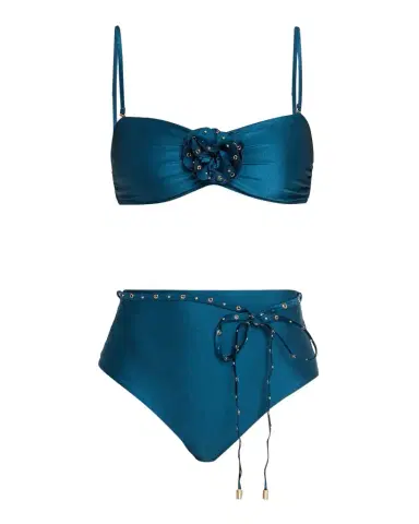 Zimmermann Indra Studded Flower Two-Piece Swimsuit | Thumbnail 1